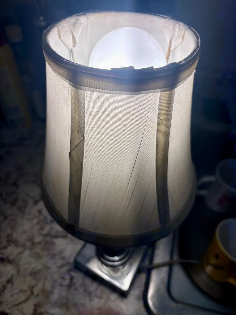 Classic Cream Lantern-Style Lamp Shade - Unbranded